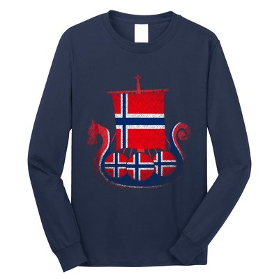 Norwegian Viking Ship Norway Long Sleeve Shirt