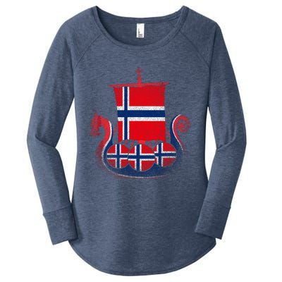 Norwegian Viking Ship Norway Women's Perfect Tri Tunic Long Sleeve Shirt