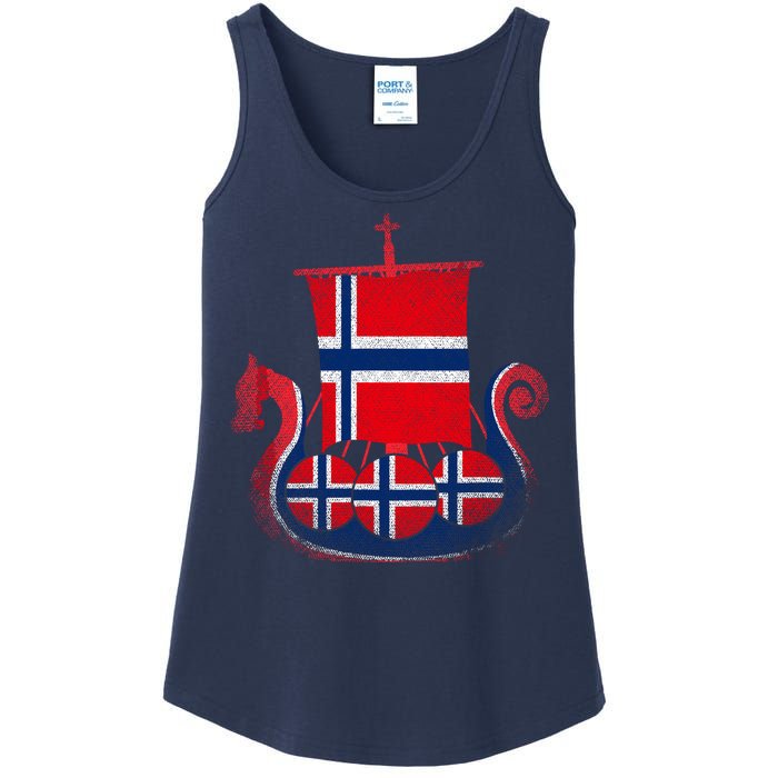 Norwegian Viking Ship Norway Ladies Essential Tank