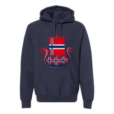 Norwegian Viking Ship Norway Premium Hoodie