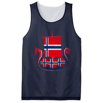 Norwegian Viking Ship Norway Mesh Reversible Basketball Jersey Tank