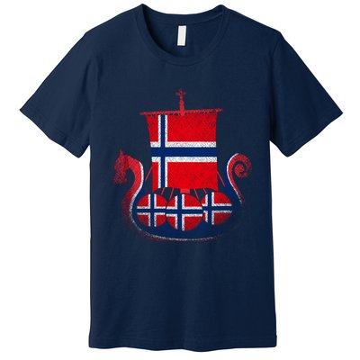 Norwegian Viking Ship Norway Premium T-Shirt