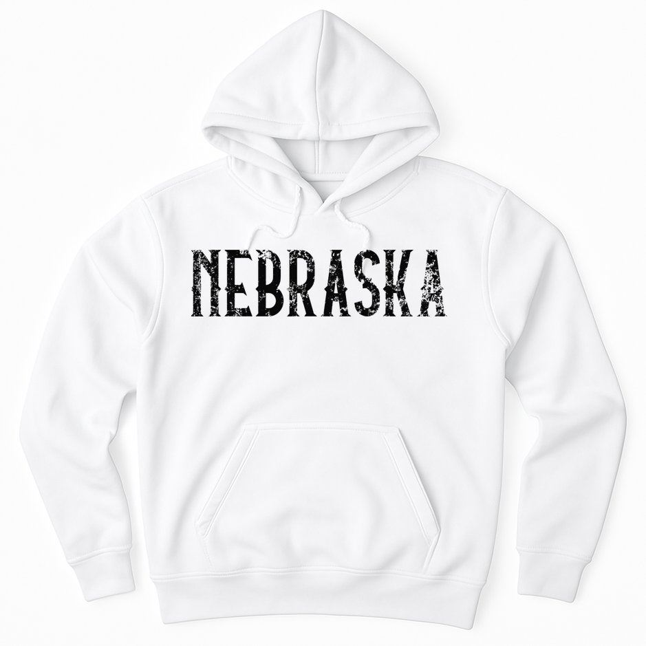 Nebraska Vintage Script NE Apparel Hoodie