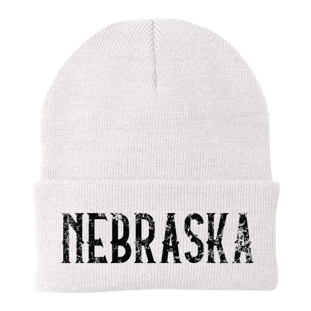 Nebraska Vintage Script NE Apparel Beanie