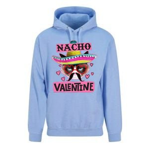 Nacho Valentines Tacky Gift For Valentines Day Angry Cat Gift Unisex Surf Hoodie