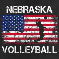 Nebraska Volleyball Team American Flag Gift Hat