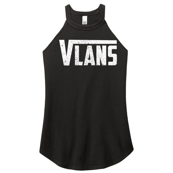 Novelty Vlans Talent Unique Network Engineering Women’s Perfect Tri Rocker Tank