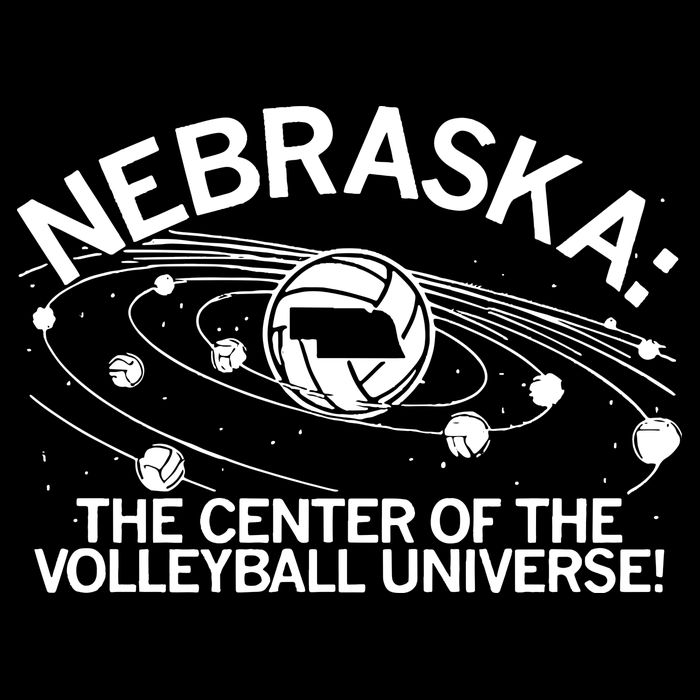 Nebraska Volleyball Universe Cooling Performance Crew T-Shirt
