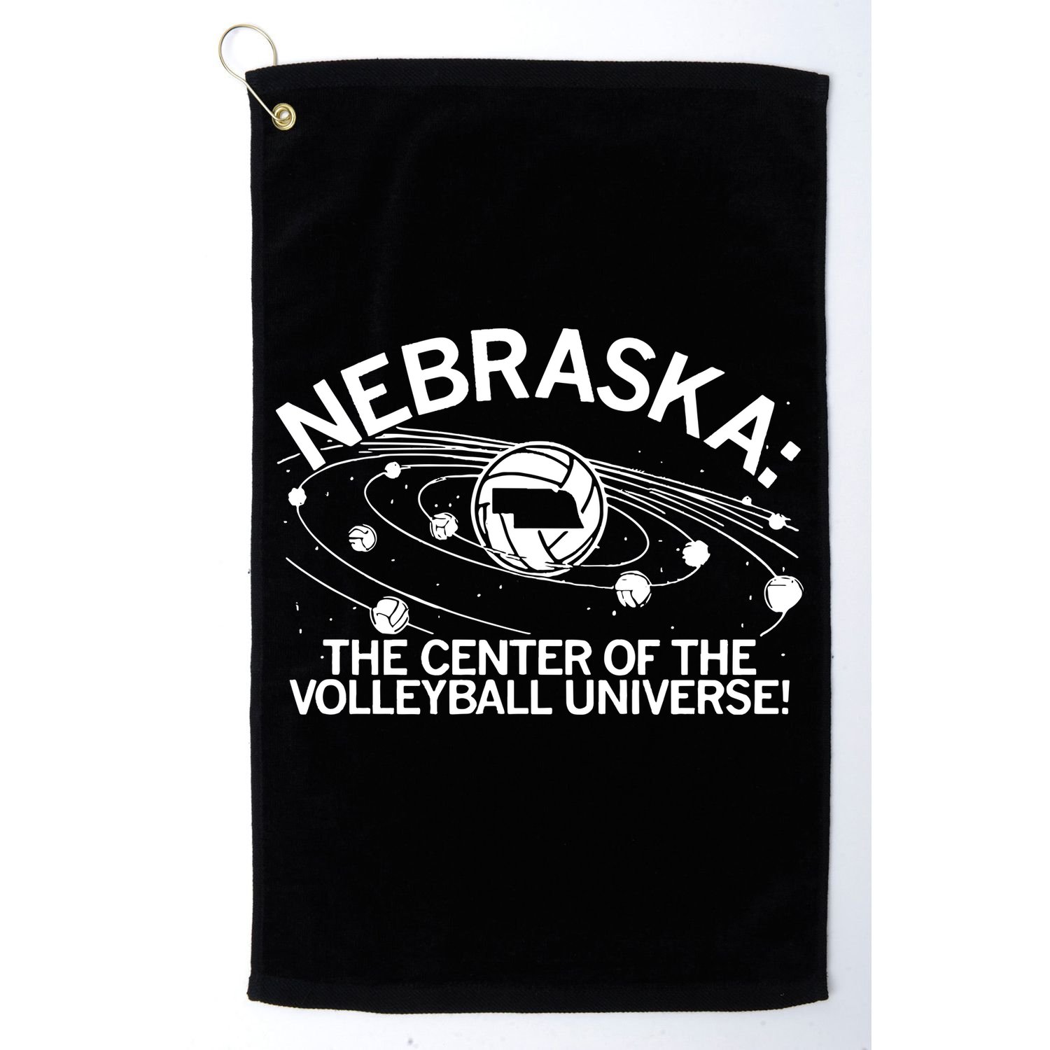 Nebraska Volleyball Universe Golf Towel