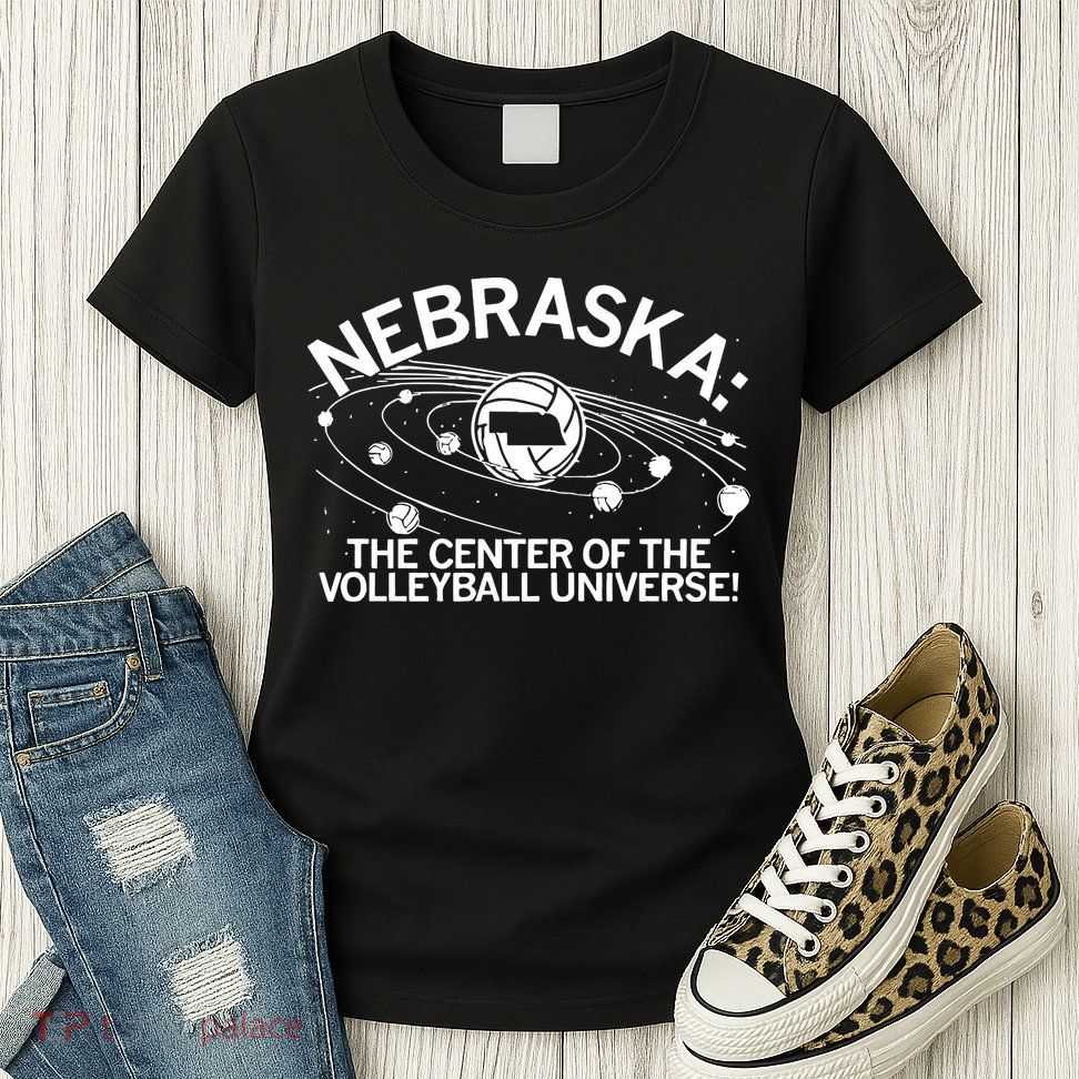 Nebraska Volleyball Universe Womens T-Shirt