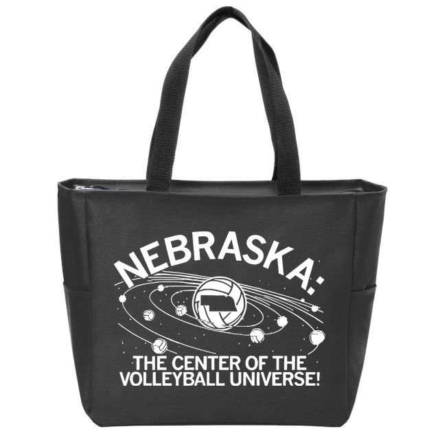 Nebraska Volleyball Universe Zip Tote Bag
