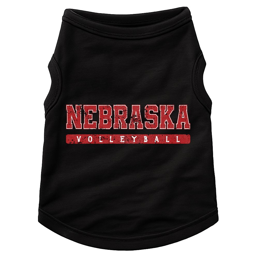 Nebraska Volleyball Varsity Red Vintage Doggie Tank