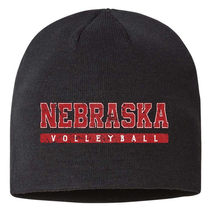 Nebraska Volleyball Varsity Red Vintage Sustainable Beanie