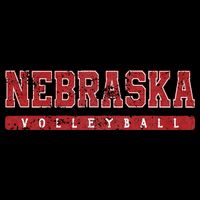 Nebraska Volleyball Varsity Red Vintage Bag