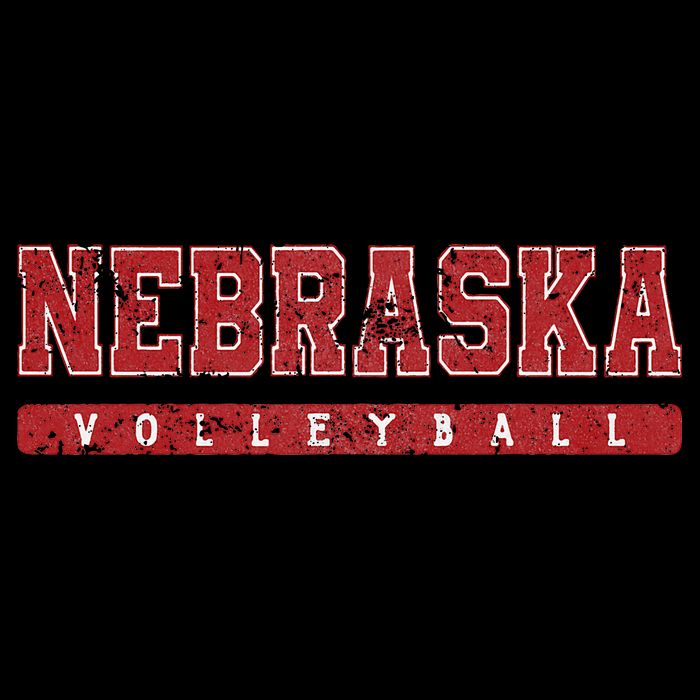 Nebraska Volleyball Varsity Red Vintage Bag