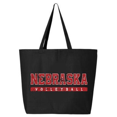 Nebraska Volleyball Varsity Red Vintage 25L Jumbo Tote