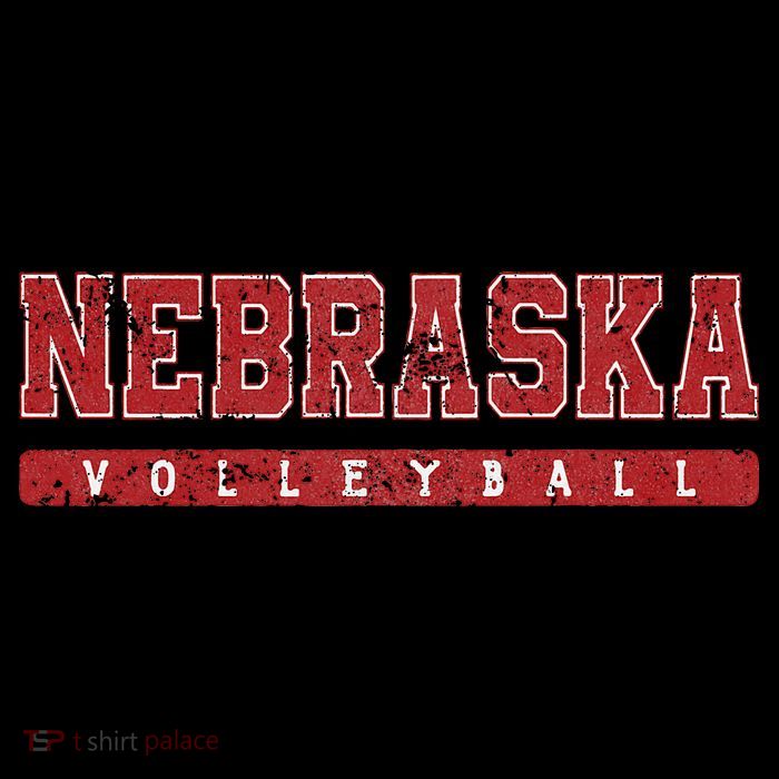 Nebraska Volleyball Varsity Red Vintage Tank Top