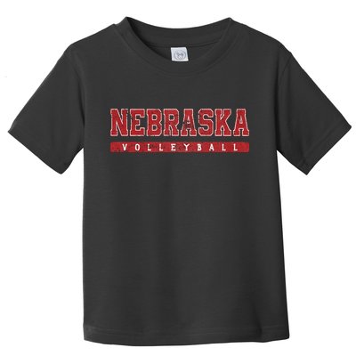 Nebraska Volleyball Varsity Red Vintage Toddler T-Shirt
