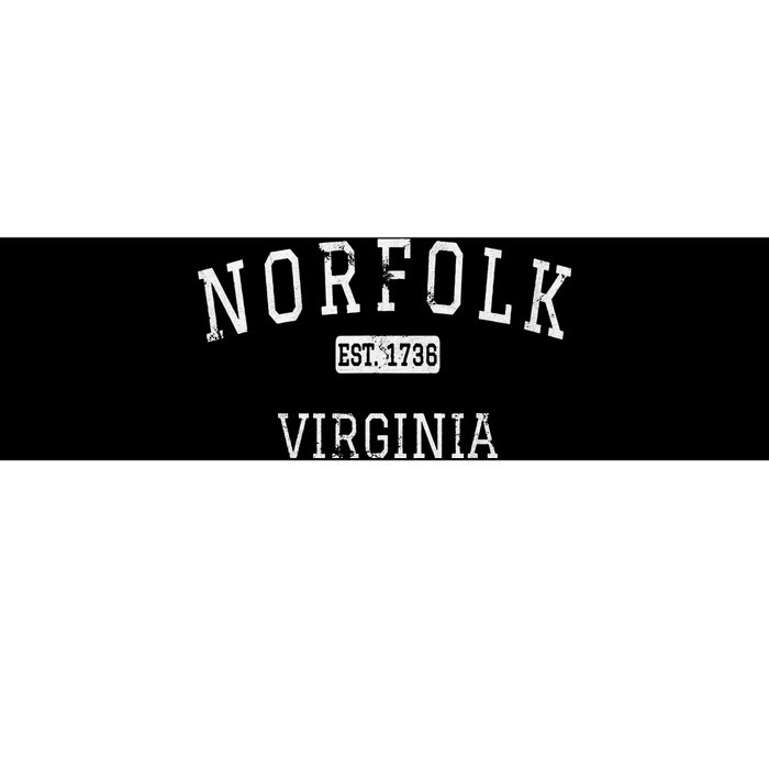 Norfolk Virginia VA Vintage Bumper Sticker