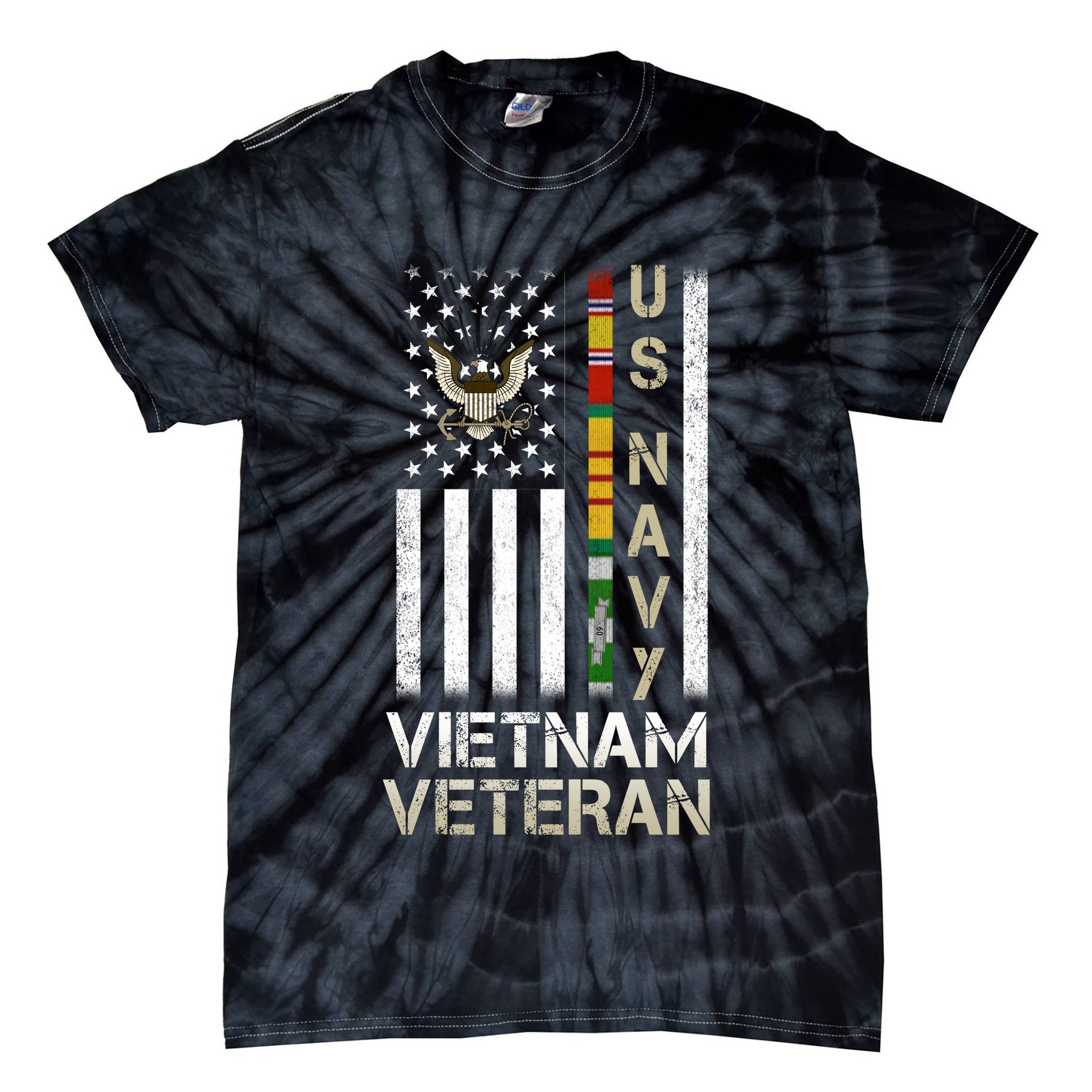 Na Vy Vietnam Veteran Grandpa Veterans Day Tie-Dye T-Shirt