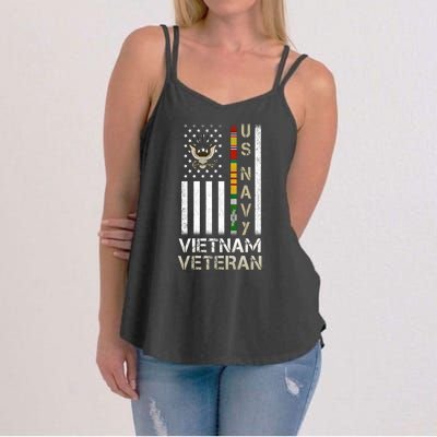 Na Vy Vietnam Veteran Grandpa Veterans Day Women's Strappy Tank