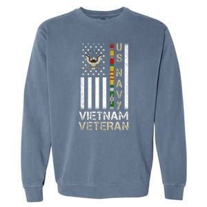 Na Vy Vietnam Veteran Grandpa Veterans Day Garment-Dyed Sweatshirt