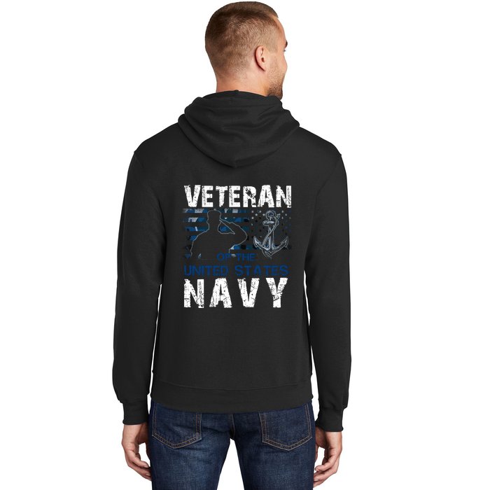 Na Vy Veteran US Flag Vintage Patriotic America Gift Hoodie