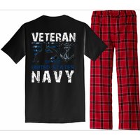 Na Vy Veteran US Flag Vintage Patriotic America Gift Pajama Set