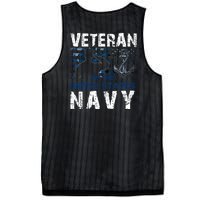 Na Vy Veteran US Flag Vintage Patriotic America Gift Mesh Reversible Basketball Jersey Tank