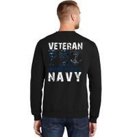 Na Vy Veteran US Flag Vintage Patriotic America Gift Tall Sweatshirt