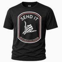No Victory Without Sacrifice Send It Skeleton Hand Performance Shirt