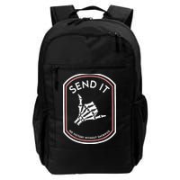 No Victory Without Sacrifice Send It Skeleton Hand Backpack