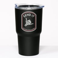 No Victory Without Sacrifice Send It Skeleton Hand Tumbler