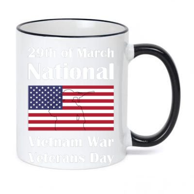 National Vietnam War Veterans Day Commemoration 11oz Black Color Changing Mug