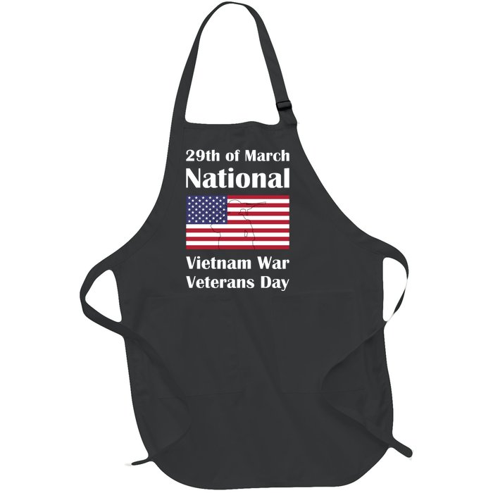 National Vietnam War Veterans Day Commemoration Full-Length Apron With Pockets