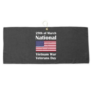 National Vietnam War Veterans Day Commemoration Large Microfiber Waffle Golf Towel