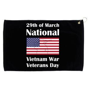 National Vietnam War Veterans Day Commemoration Grommeted Golf Towel