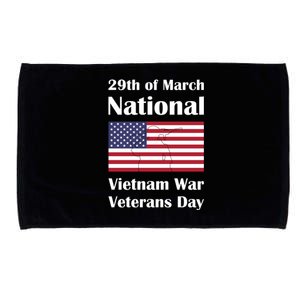 National Vietnam War Veterans Day Commemoration Microfiber Hand Towel