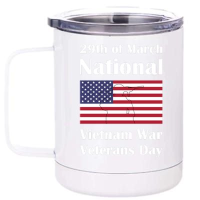 National Vietnam War Veterans Day Commemoration 12 oz Stainless Steel Tumbler Cup