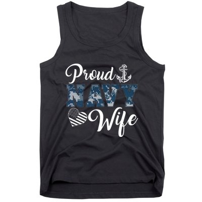 Navy Veteran's Wife, Proud Wife Of A Navy Veteran Sailor Wife Tank Top