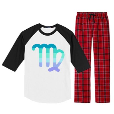 Neptunic Virgo Zodiac Sign Neptunic Pride Flag Funny Gift Raglan Sleeve Pajama Set