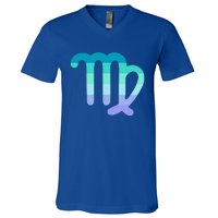 Neptunic Virgo Zodiac Sign Neptunic Pride Flag Funny Gift V-Neck T-Shirt