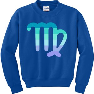 Neptunic Virgo Zodiac Sign Neptunic Pride Flag Funny Gift Kids Sweatshirt