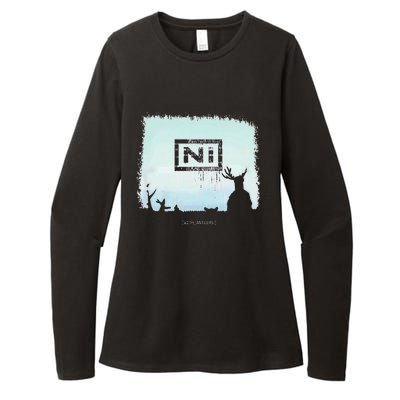 Ni With Antlers Womens CVC Long Sleeve Shirt