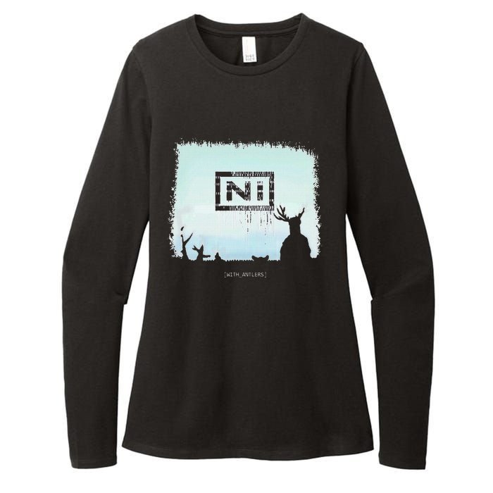 Ni With Antlers Womens CVC Long Sleeve Shirt