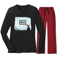 Ni With Antlers Women's Long Sleeve Flannel Pajama Set 