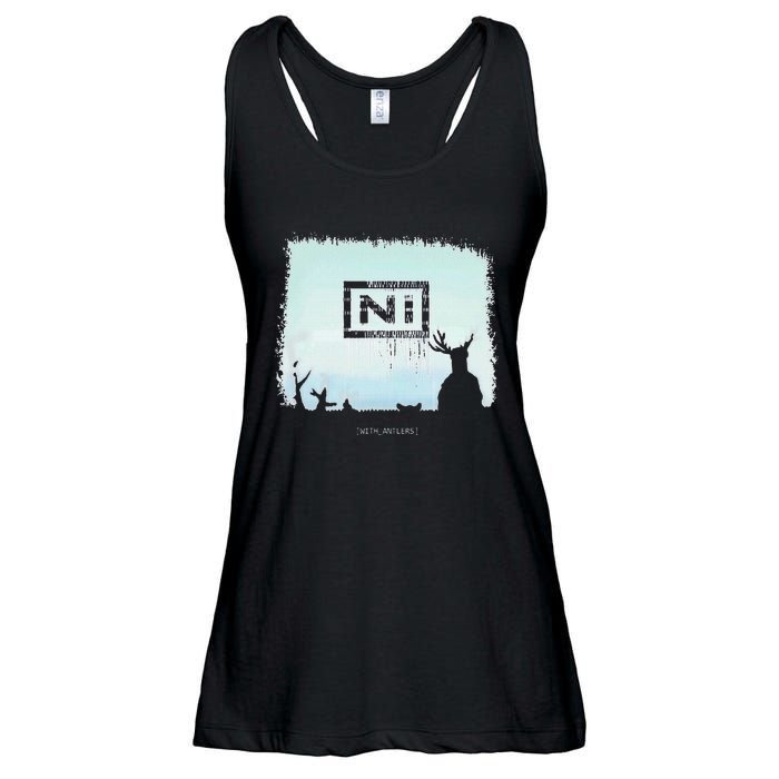 Ni With Antlers Ladies Essential Flowy Tank