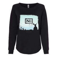 Ni With Antlers Womens California Wash Sweatshirt