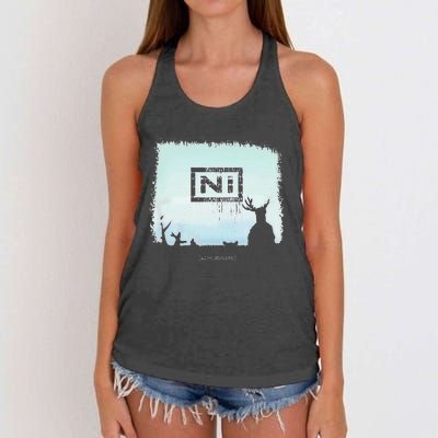 Ni With Antlers Women's Knotted Racerback Tank