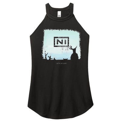 Ni With Antlers Women's Perfect Tri Rocker Tank